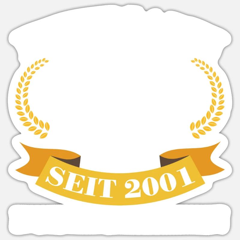 22. Hochzeitstag Ehemann Bronzehochzeit Geschenk - Sticker Größe S (10 x 10 cm) - Mattweiß