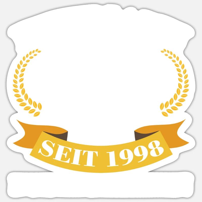 25. Hochzeitstag Ehemann Silberhochzeit Geschenk Sticker Größe S (10 x 10 cm)