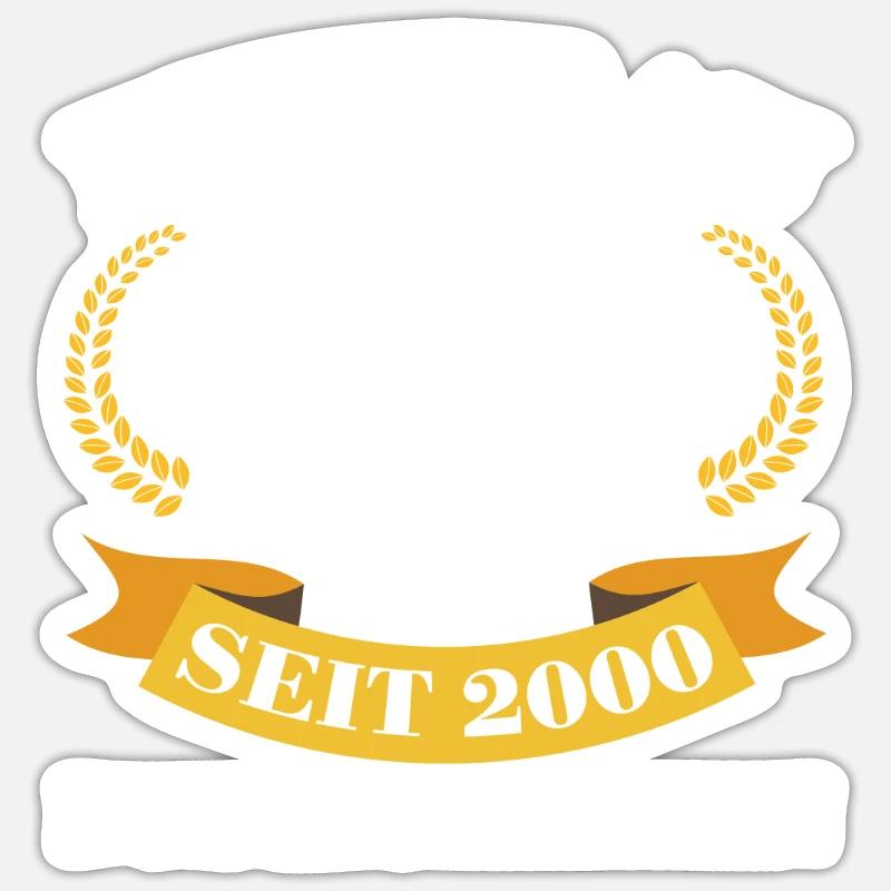 23. Hochzeitstag Ehefrau Titanhochzeit Geschenk - Sticker Größe S (10 x 10 cm) - Mattweiß