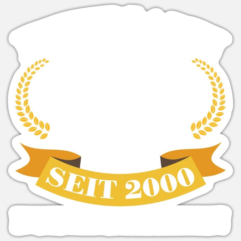 23. Hochzeitstag Ehemann Titanhochzeit Geschenk - Sticker Größe S (10 x 10 cm) - Mattweiß