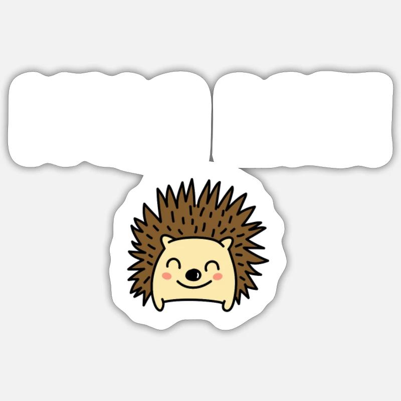 Fais-moi un câlin! - Sticker taille S (10 x 10 cm) - blanc mat