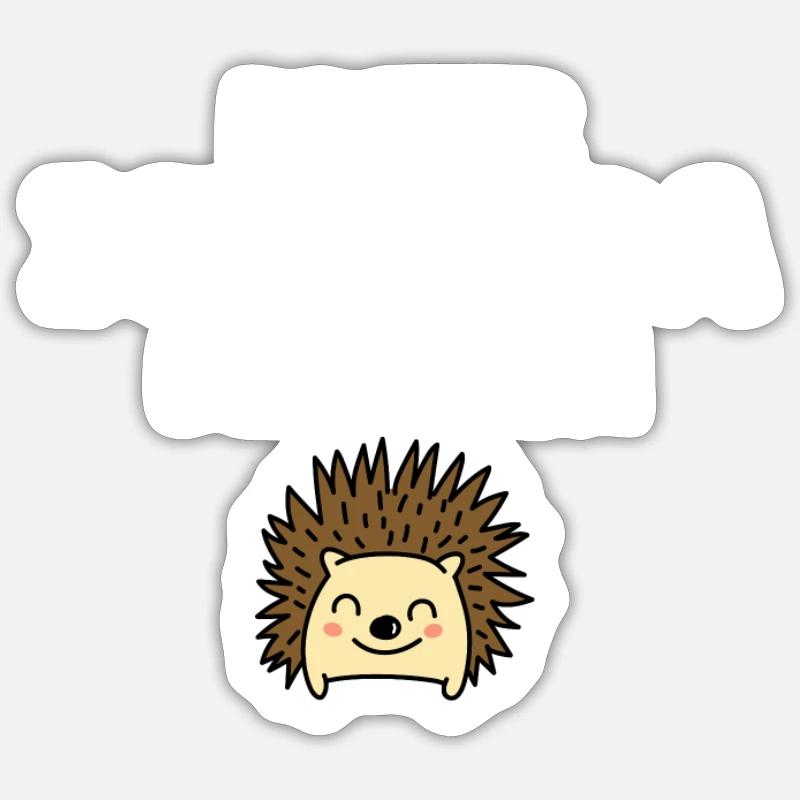 Bester Igelpapa der Welt! - Sticker Größe S (10 x 10 cm) - Mattweiß