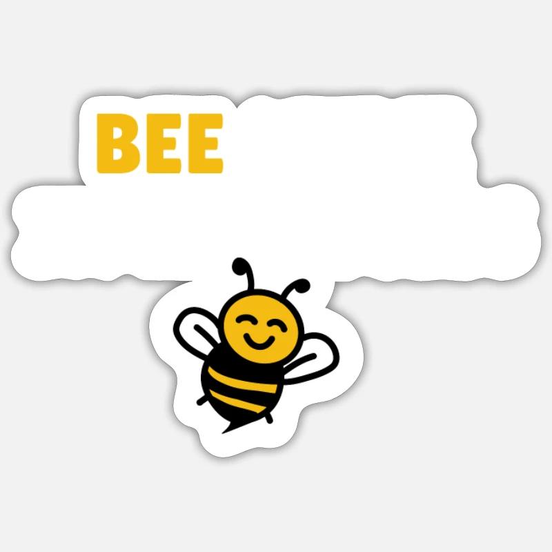 Bee-lieve in miracles - Sticker Größe S (10 x 10 cm) - Mattweiß