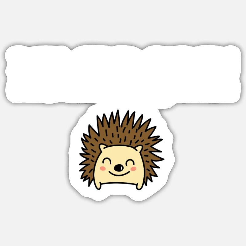 Igel sind super! - Sticker Größe S (10 x 10 cm) - Mattweiß