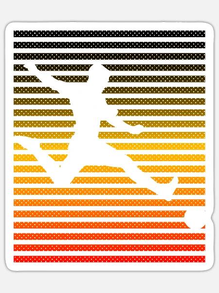 Fußball Deutschland - Sticker Größe S (10 x 10 cm) - Mattweiß