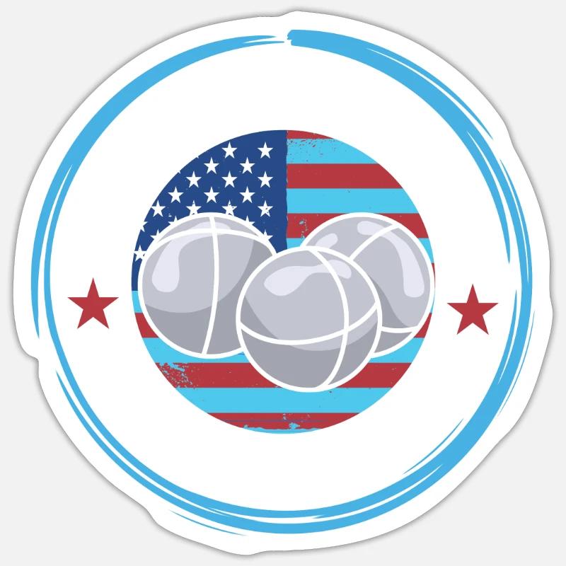 Bocce - Sticker size S (10 x 10 cm) - white matte