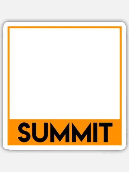 Summit Bierfan Bergfan Wanderer - Sticker Größe S (10 x 10 cm) - Mattweiß