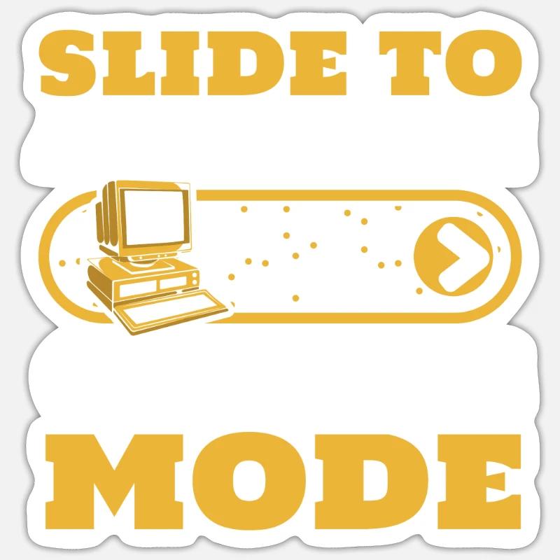 Faire glisser pour activer le codeur du développeur en mode codage Sticker taille S (10 x 10 cm)