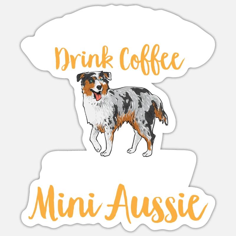 Miniature Australian Shepherd - Sticker size S (10 x 10 cm) - white matte