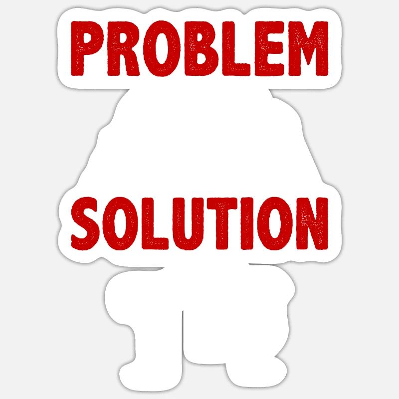 Mixologie Bartending Alcools Solution au problème Sticker taille S (10 x 10 cm)