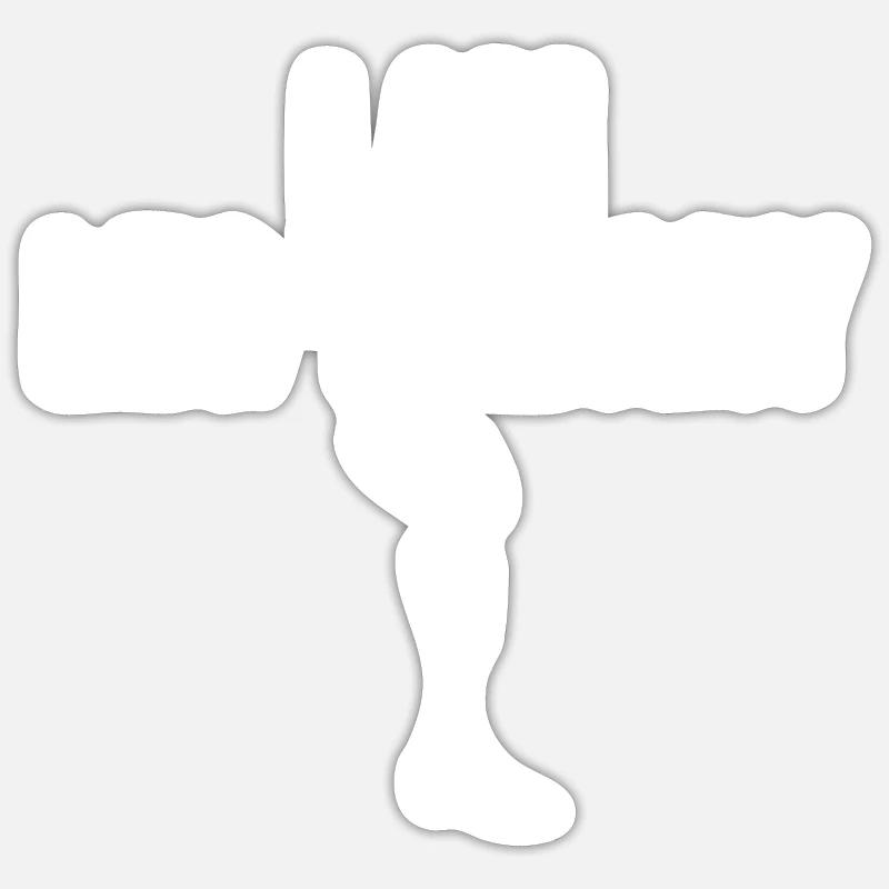 Prothèse amputée de jambe Sticker taille S (10 x 10 cm)