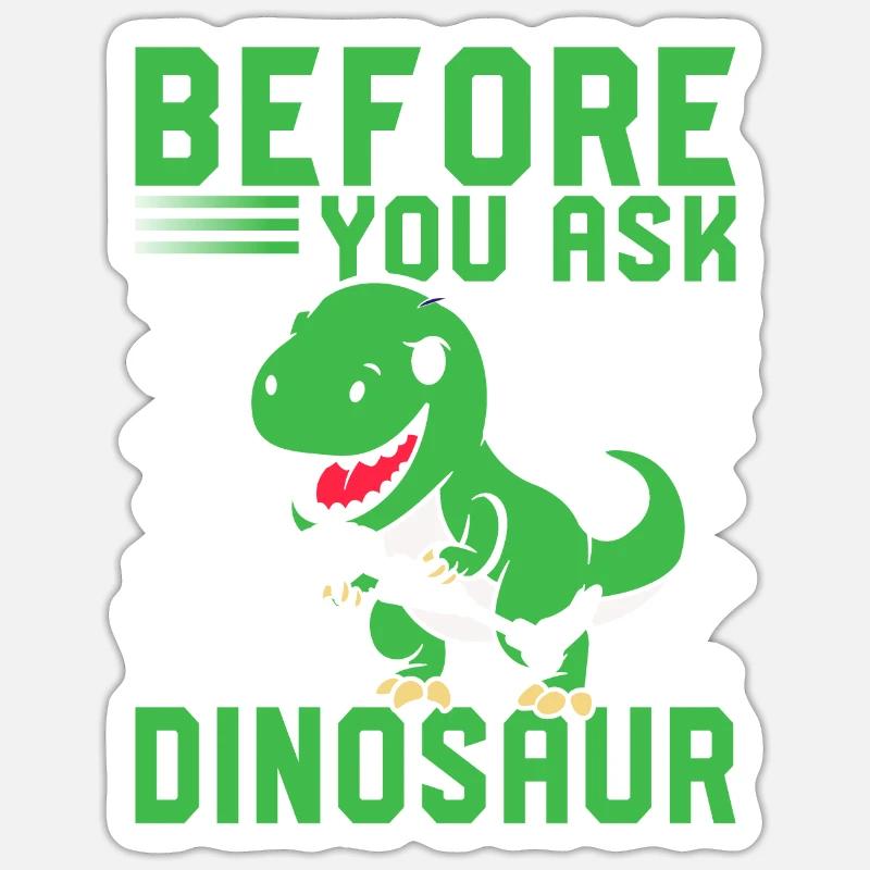See The Dinosaur Amputation - Sticker size S (10 x 10 cm) - white matte