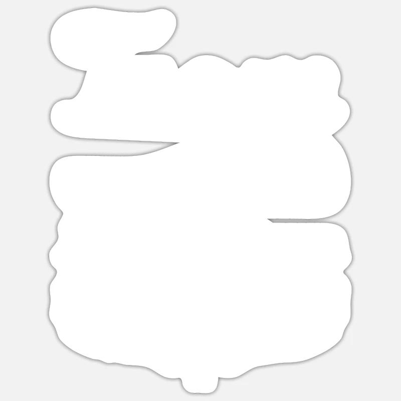 8. Hochzeitstag Ehepaar Blecherne Hochzeit Geschen - Sticker Größe S (10 x 10 cm) - Mattweiß