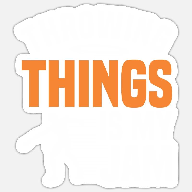 Diskuswurf Diskuswerfer Leichtathletik Diskus Sticker Größe S (10 x 10 cm)