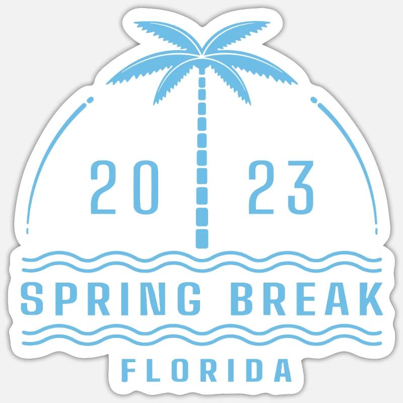 Passende Spring Break Strandurlaubsidee - Florid Sticker Größe S (10 x 10 cm)