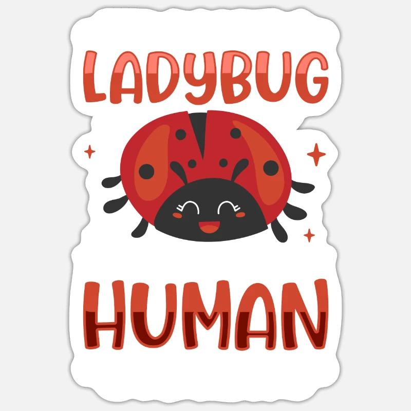 Ladybug Ladybug Entomology Insects - Sticker size S (10 x 10 cm) - white matte