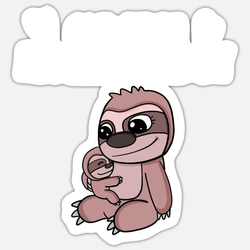 Muttertag - erster Muttertag Geschenk - Sticker Größe S (10 x 10 cm) - Mattweiß