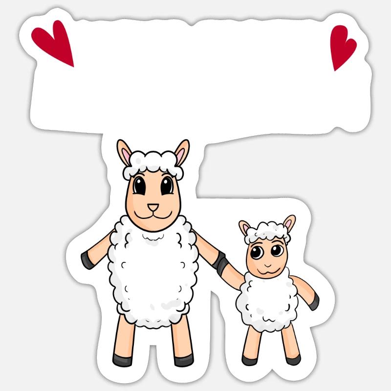 Muttertag - erster Muttertag Geschenk - Sticker Größe S (10 x 10 cm) - Mattweiß