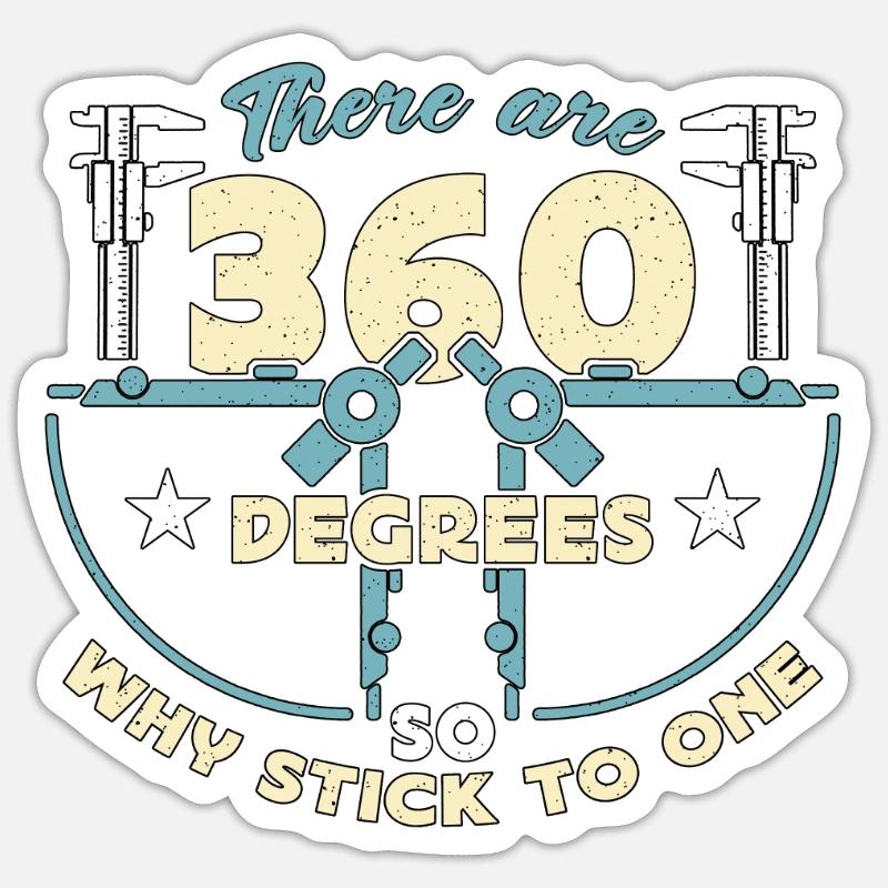 Architecture Il y a 360 degrés Architectural Sticker taille S (10 x 10 cm)