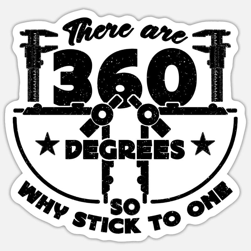 Il y a des architectes constructeurs d’ingénieurs à 360 degrés Sticker taille S (10 x 10 cm)