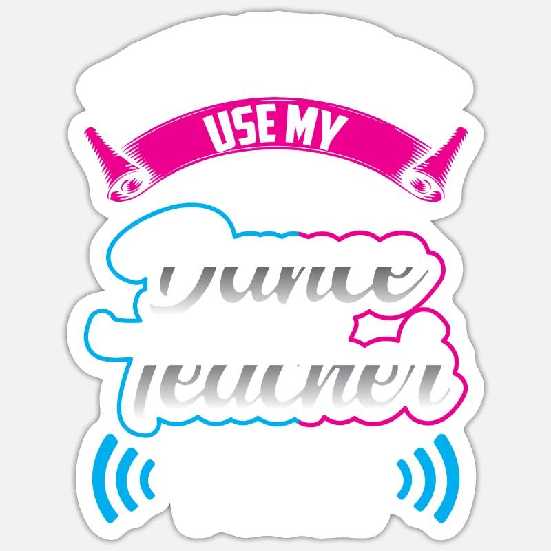 Mon professeur de danse Professeur de chant Professeur de danse École de danse Sticker taille S (10 x 10 cm)