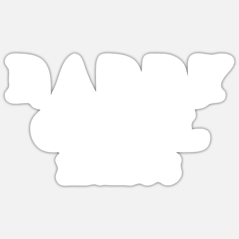 Daddy Cool est 1996 - Sticker taille S (10 x 10 cm) - blanc mat