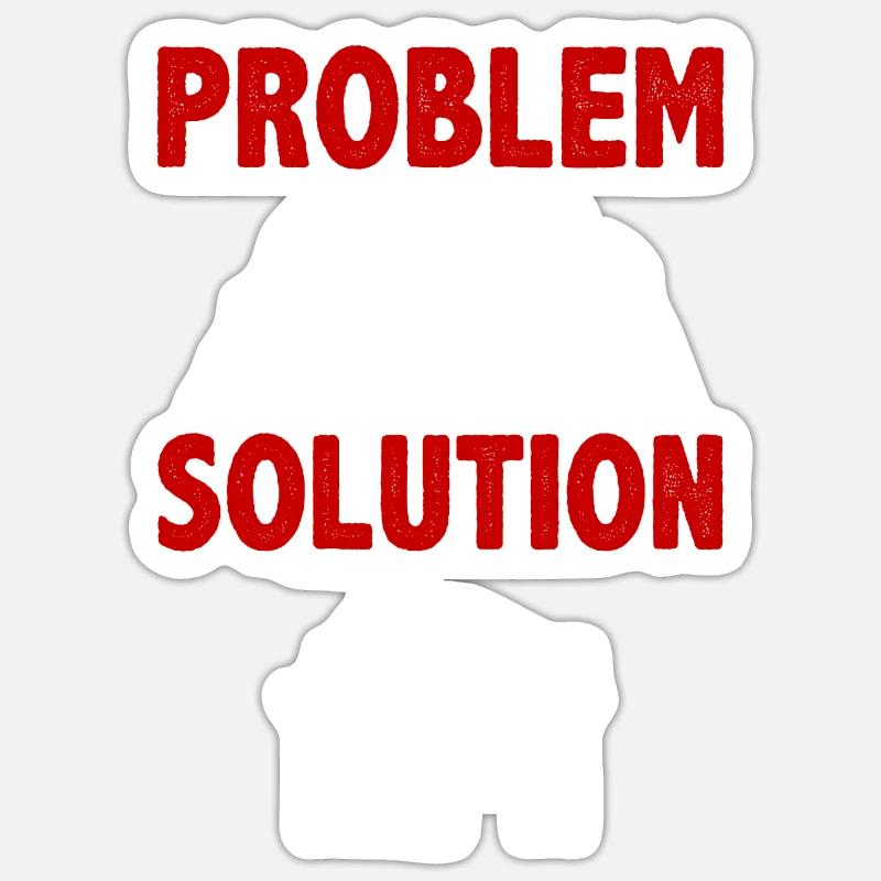 Collier Fabrication de bijoux Solution Problème Passe-temps - Sticker taille S (10 x 10 cm) - blanc mat