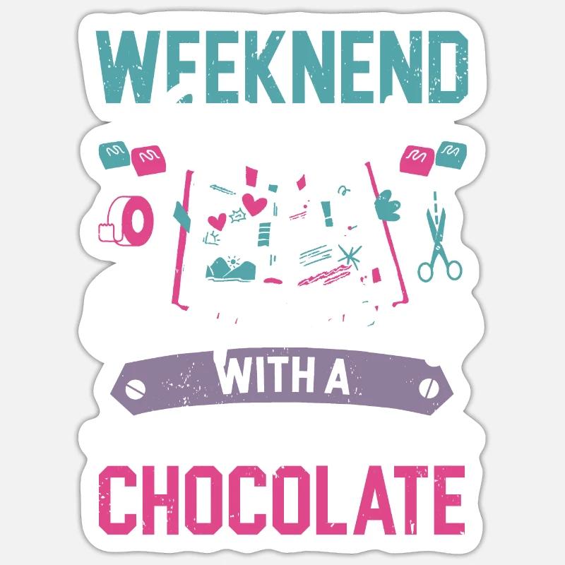 Wochenend-vorhersage Scrapbooking Crafting Craft Sticker Größe S (10 x 10 cm)