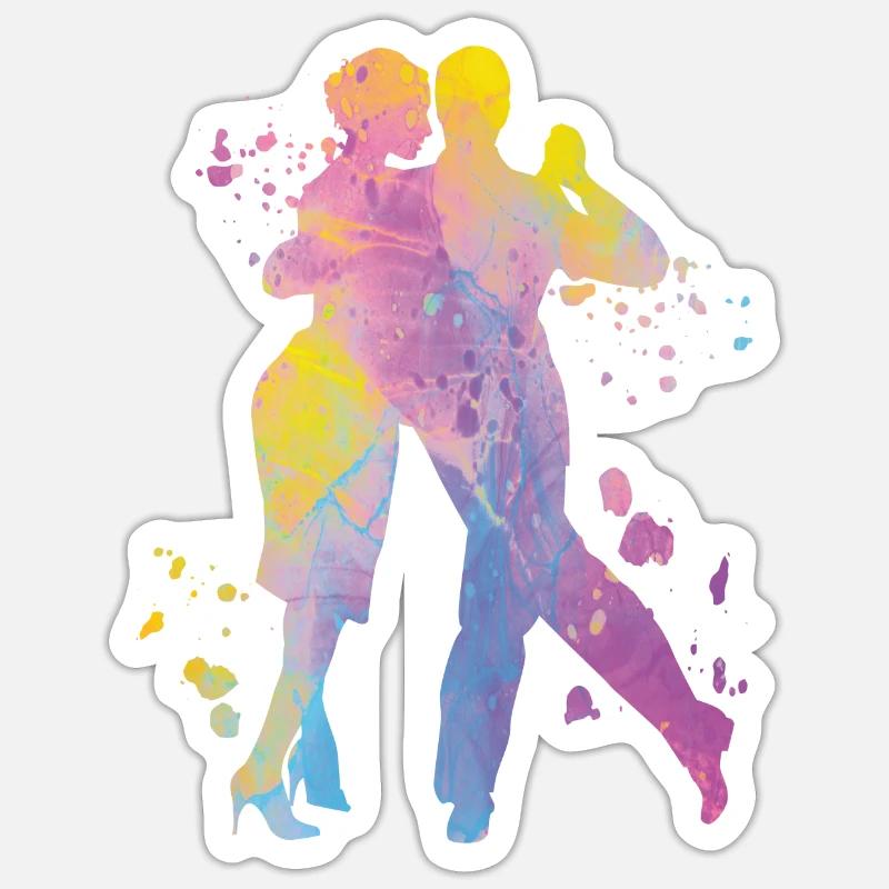 Tango Argentin Danse Milonga Vals Sticker taille S (10 x 10 cm)
