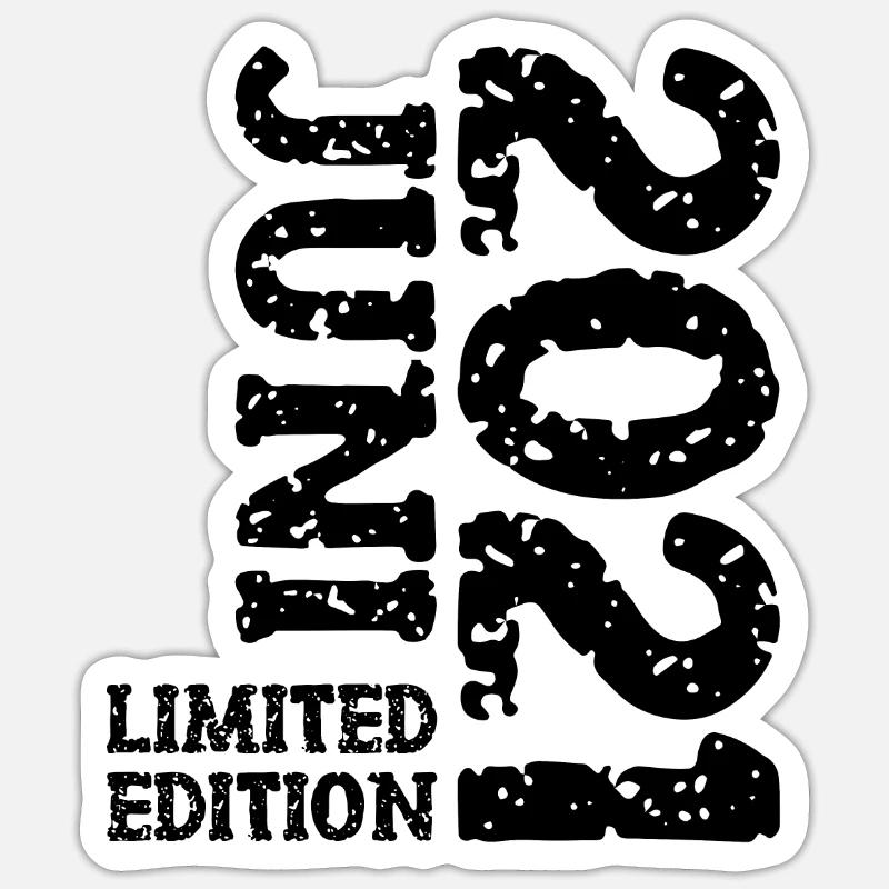 2021 Juni Limited Edition Geburtstag Geschenk Sticker Größe S (10 x 10 cm)