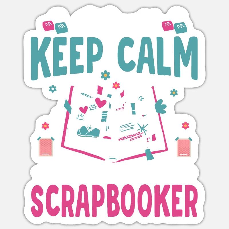 Ich Bin Ein Scrapbooker Scrapbooking Crafting - Sticker Größe S (10 x 10 cm) - Mattweiß