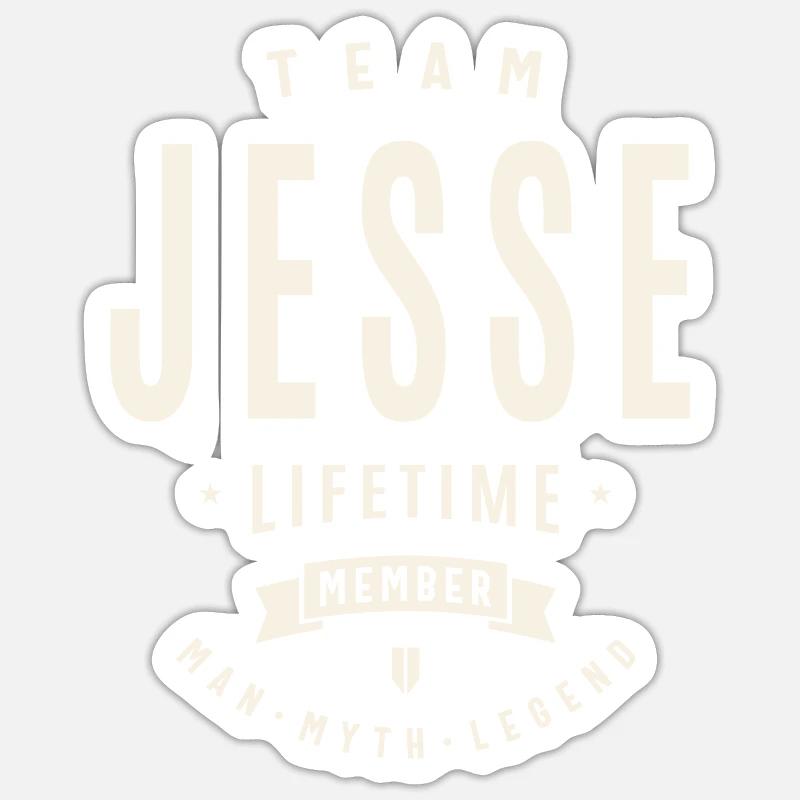 Team Jesse Lebenslanges Mitglied Sticker Größe S (10 x 10 cm)