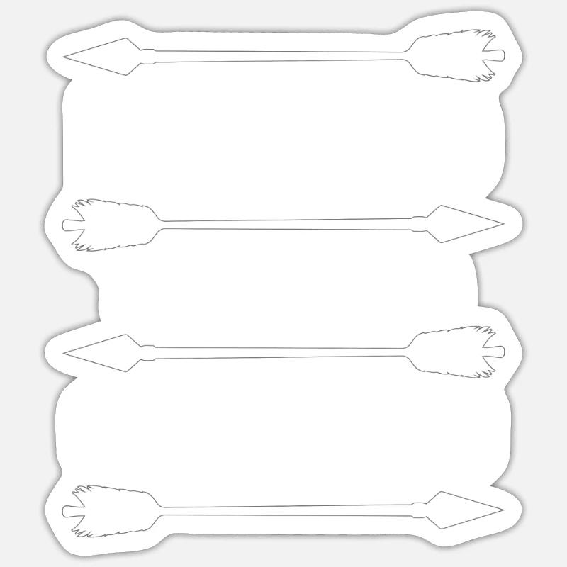 Bogenschießen Bogensport Bogenschütze - Sticker Größe S (10 x 10 cm) - Mattweiß