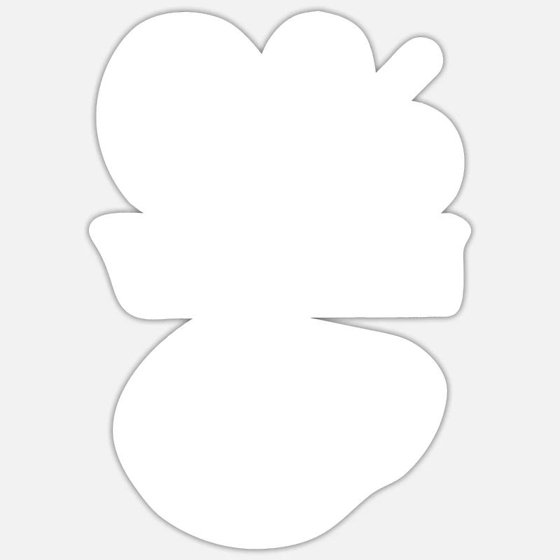 0 pour cent végétalien Sticker taille S (10 x 10 cm)