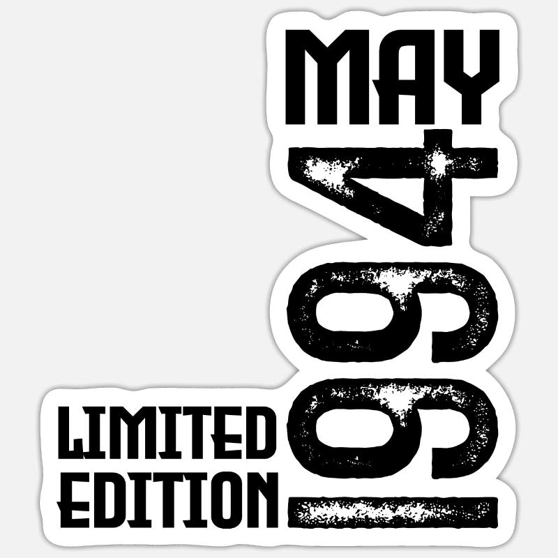 Geschenk Mai 1994. Jubiläum Mai 1994. Mai 1994. - Sticker Größe S (10 x 10 cm) - Mattweiß