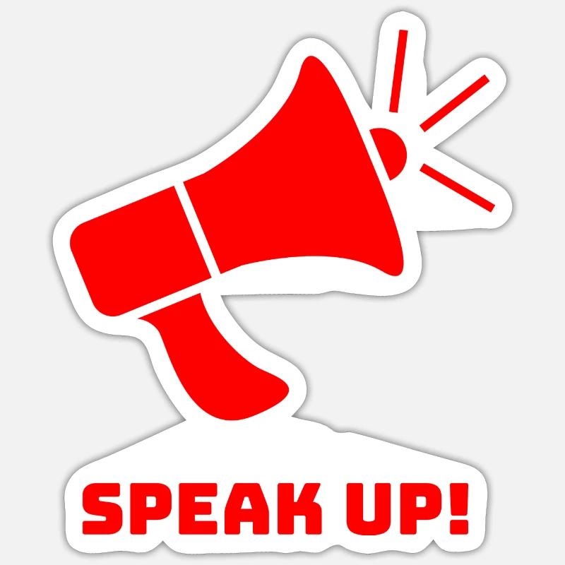 Speak Your Mind Sticker size S (10 x 10 cm)