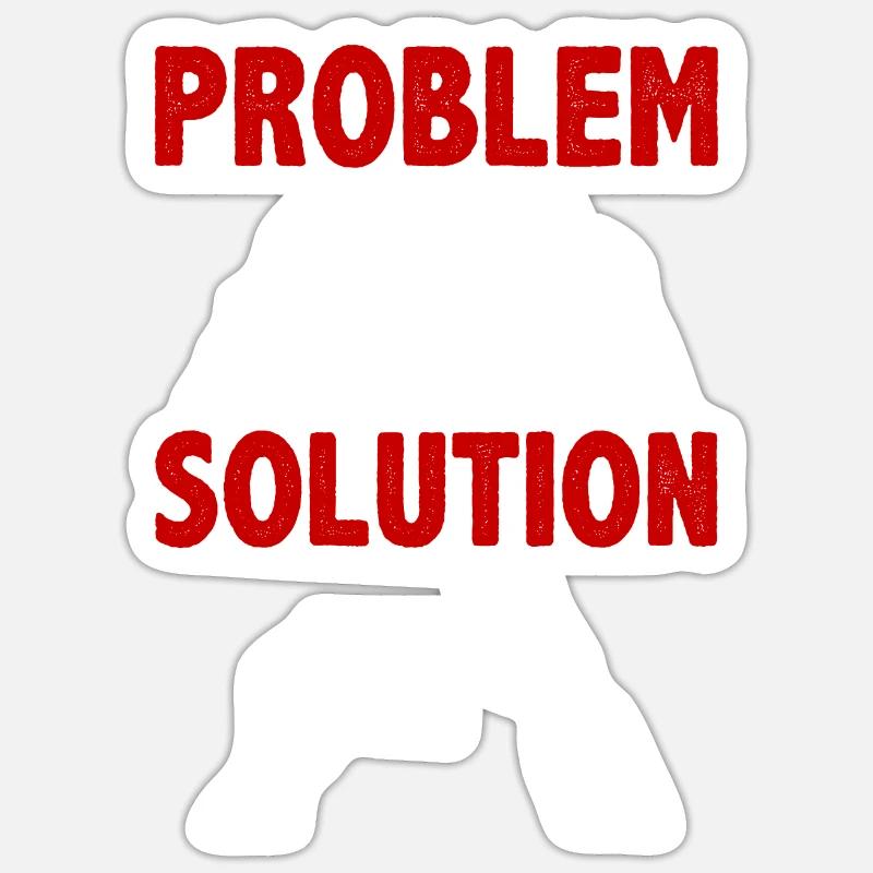 Postcrossing Postman PostcardProblem Solution - Sticker taille S (10 x 10 cm) - blanc mat