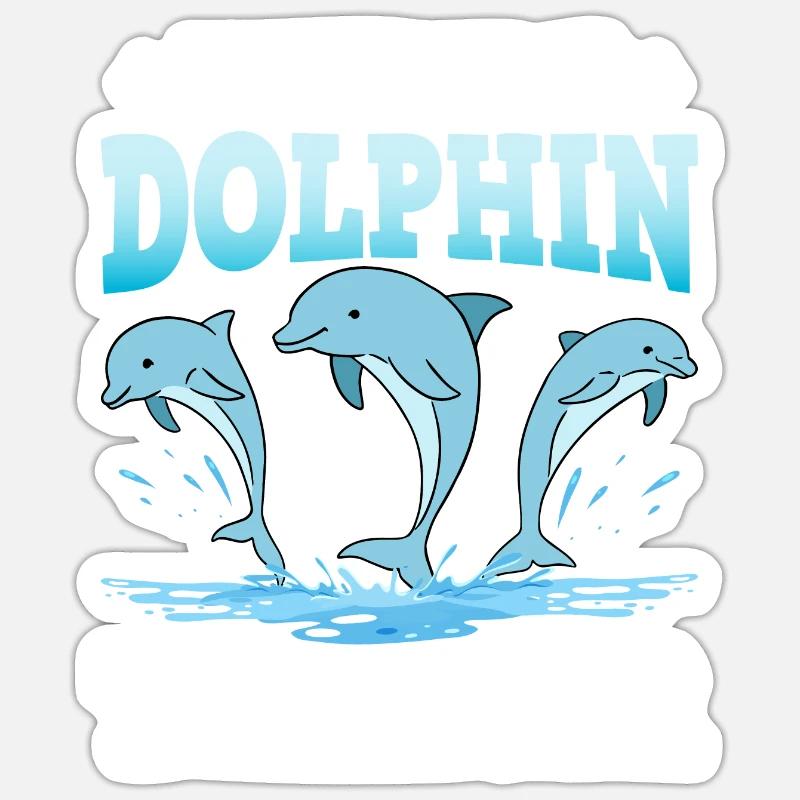 Future Dolphin Trainer Sticker Größe S (10 x 10 cm)