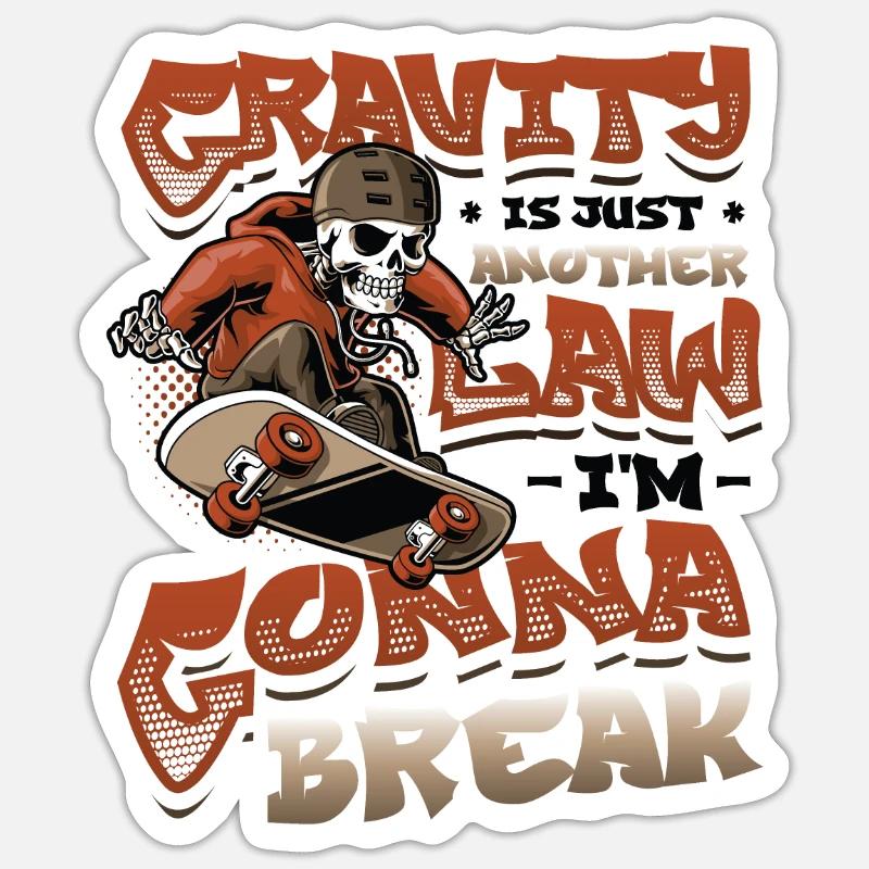 Skateboard Halfpipe, Tricks, Skateboarding Sticker Größe S (10 x 10 cm)