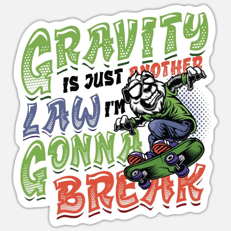 Skateboard Halfpipe, Tricks, Skateboarding Sticker Größe S (10 x 10 cm)