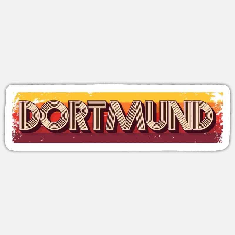 Dortmunderin Dortmunder Dortmund - Sticker Größe S (10 x 10 cm) - Mattweiß