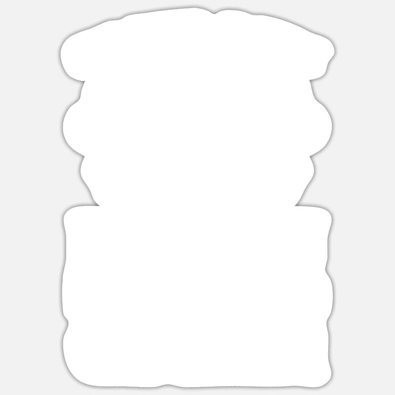 Maler Lackierer Schmutzig - Sticker Größe S (10 x 10 cm) - Mattweiß