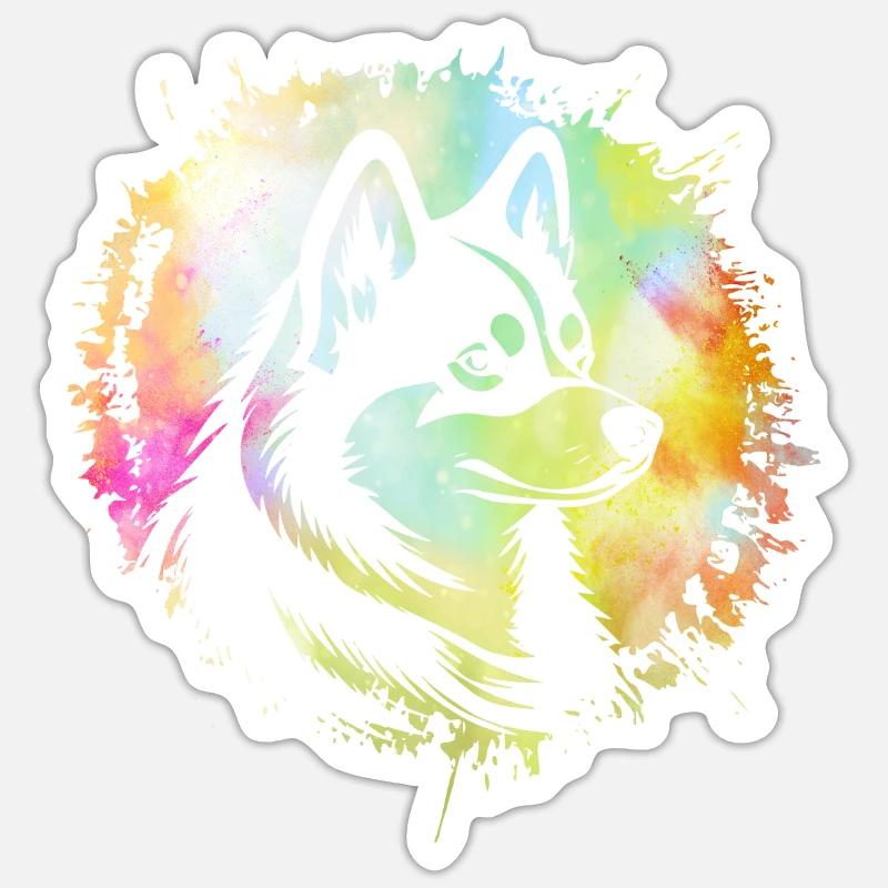 Rauque - Sticker taille S (10 x 10 cm) - blanc mat