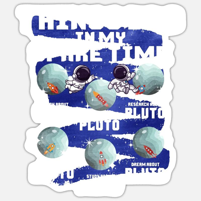 Pluton Sticker taille S (10 x 10 cm)