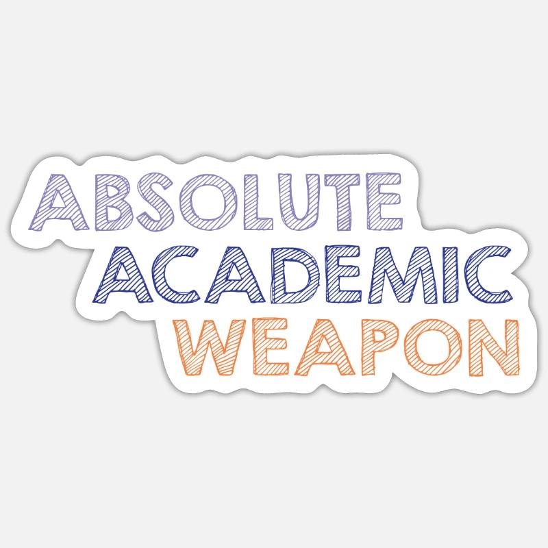 Student Absolute Academic Weapon Sticker size S (10 x 10 cm)