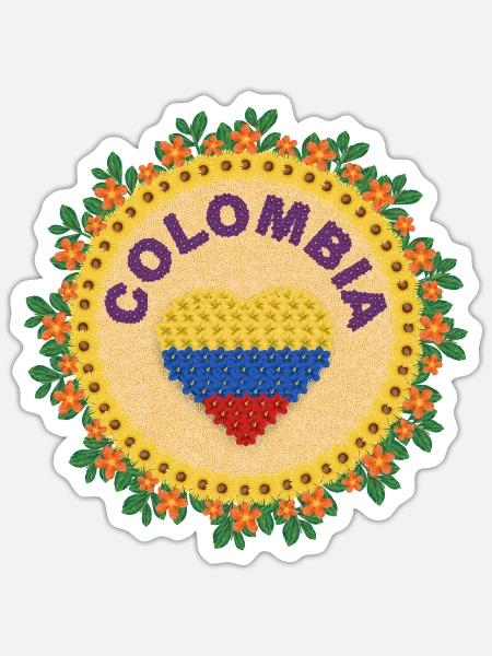 Parcero Colombia Colombian Cartagena Medellin And - Sticker Größe S (10 x 10 cm) - Mattweiß