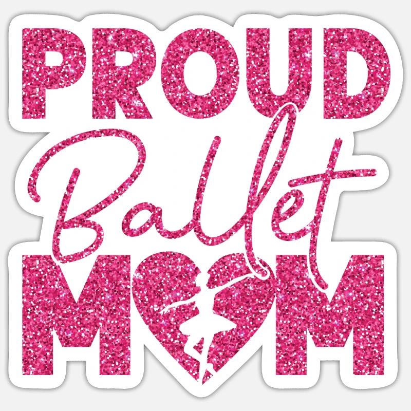 Ballet Danseuse Danse Ballerine - Sticker taille S (10 x 10 cm) - blanc mat