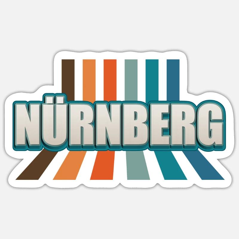Nuremberg, Nuremberg, Nuremberg Sticker taille S (10 x 10 cm)