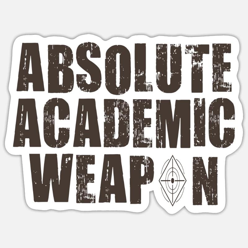 Student Absolute Academic Weapon Sticker size S (10 x 10 cm)