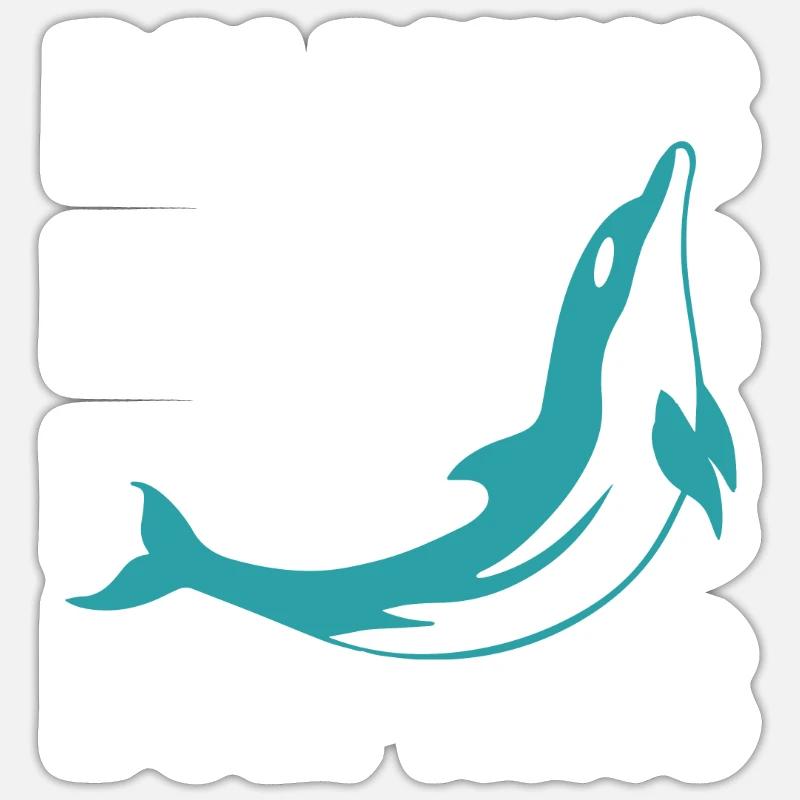 Dolphins Dolphins Dolphins Dolphins Animals Sticker size S (10 x 10 cm)